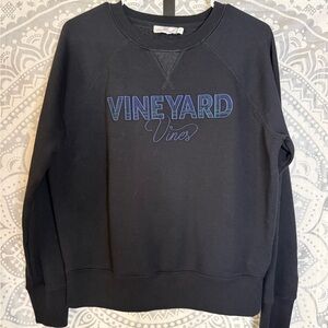 Vineyard Vines Women's Navy Crew Neck Sweater